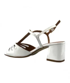Ivoire F2295 Venezia Cuir Vernis Blanc