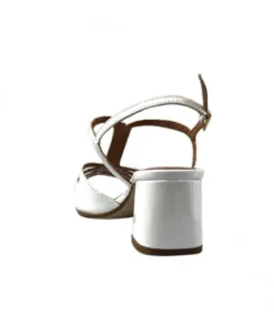 Ivoire F2295 Venezia Cuir Vernis Blanc