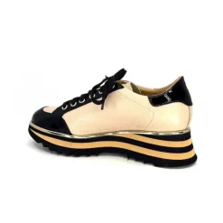 Ivoire H985M Cuir Vernis Noir Beige