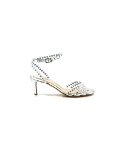 Ivoire Linda Cuir Metal Argent