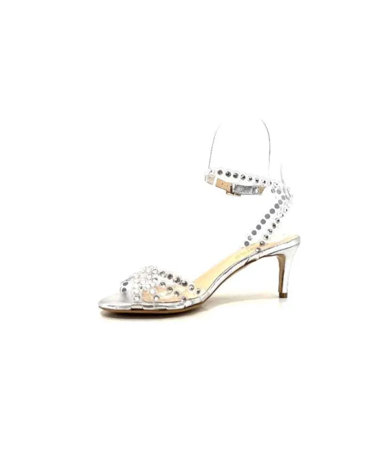 Ivoire Linda Cuir Metal Argent