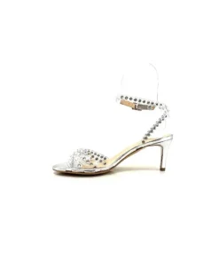 Ivoire Linda Cuir Metal Argent