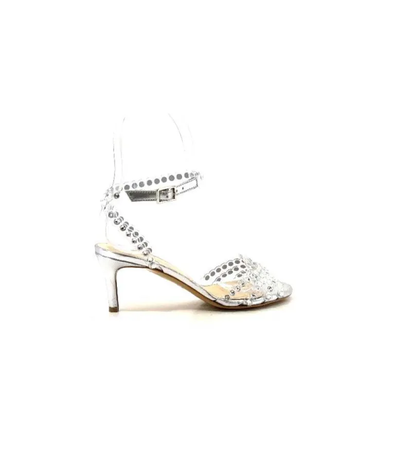 Ivoire Linda Cuir Metal Argent