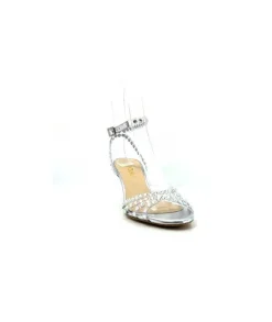 Ivoire Linda Cuir Metal Argent