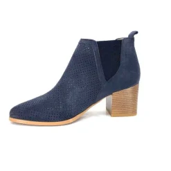 Ivoire S674 Cuir Daim Bleu Marine