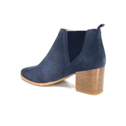Ivoire S674 Cuir Daim Bleu Marine