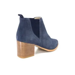 Ivoire S674 Cuir Daim Bleu Marine