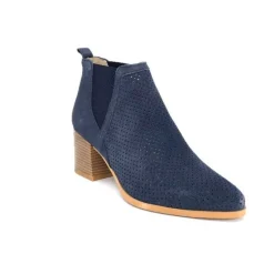 Ivoire S674 Cuir Daim Bleu Marine