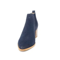Ivoire S674 Cuir Daim Bleu Marine