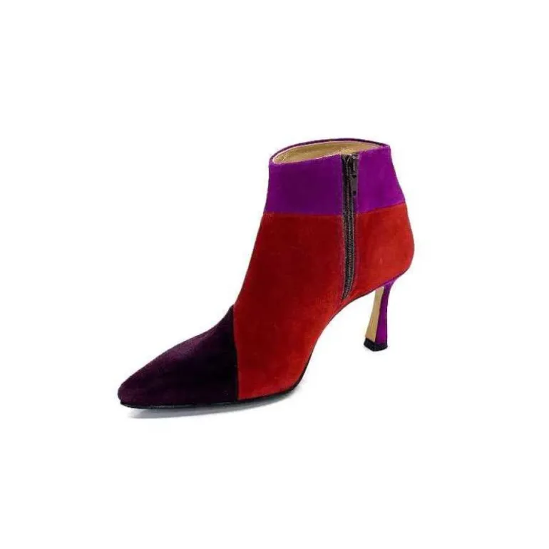 L'Arianna Tr1672 Daim Prune Rouge Fushia