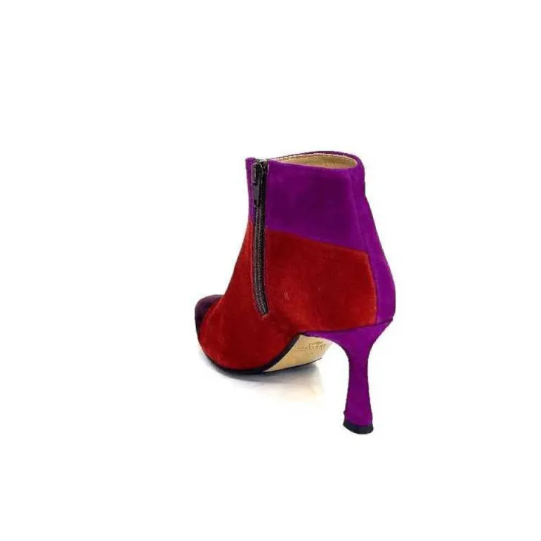 L'Arianna Tr1672 Daim Prune Rouge Fushia
