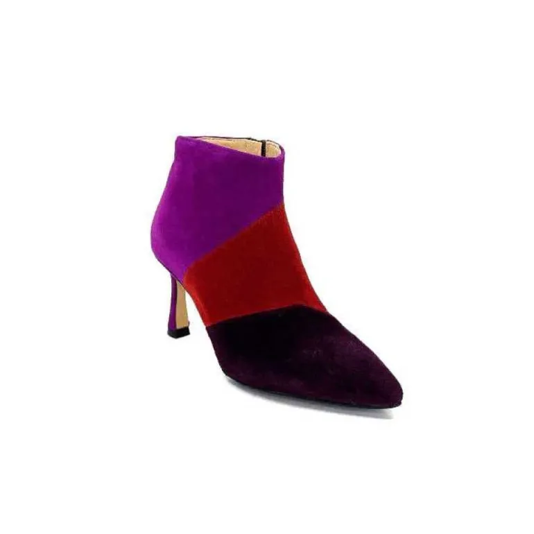 L'Arianna Tr1672 Daim Prune Rouge Fushia