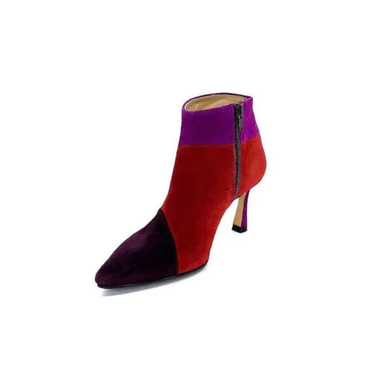 L'Arianna Tr1672 Daim Prune Rouge Fushia