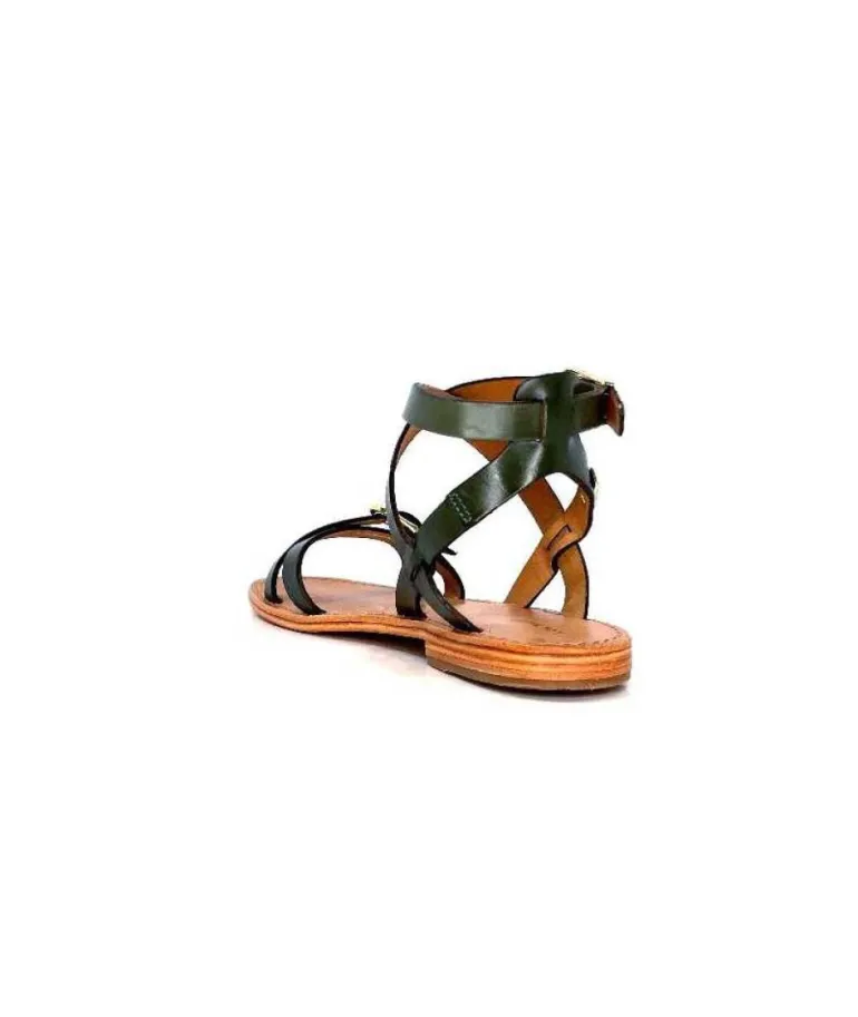 Les Tropeziennes Hepana Cuir Vert Tilleul