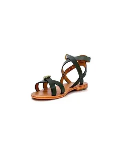 Les Tropeziennes Hepana Cuir Vert Tilleul