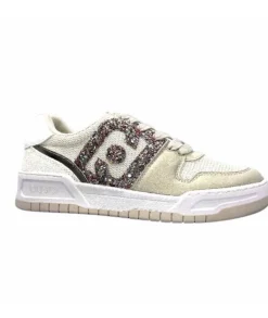 Liu.Jo Ba3093Tx306 Suede Textile Blanc Glitter