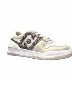 Liu.Jo Ba3093Tx306 Suede Textile Blanc Glitter