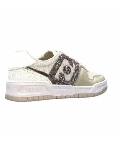 Liu.Jo Ba3093Tx306 Suede Textile Blanc Glitter