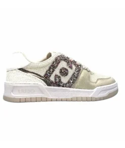 Liu.Jo Ba3093Tx306 Suede Textile Blanc Glitter