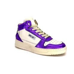 Meline 22Db Cuir Creme Et Violet