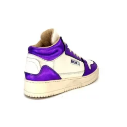 Meline 22Db Cuir Creme Et Violet