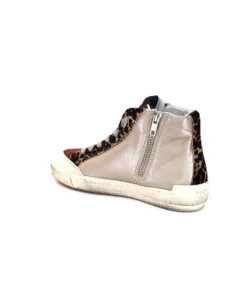 Meline Nkc320 Cuir Nacre Nude Daim Rouge Paillette Noir