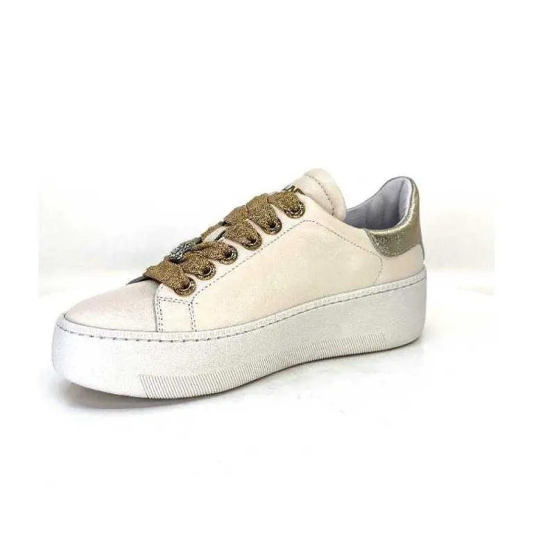 Meline Pf222 Cuir Creme Et Dore