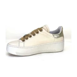 Meline Pf222 Cuir Creme Et Dore