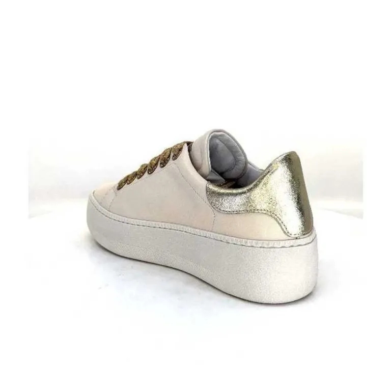 Meline Pf222 Cuir Creme Et Dore