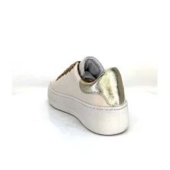 Meline Pf222 Cuir Creme Et Dore