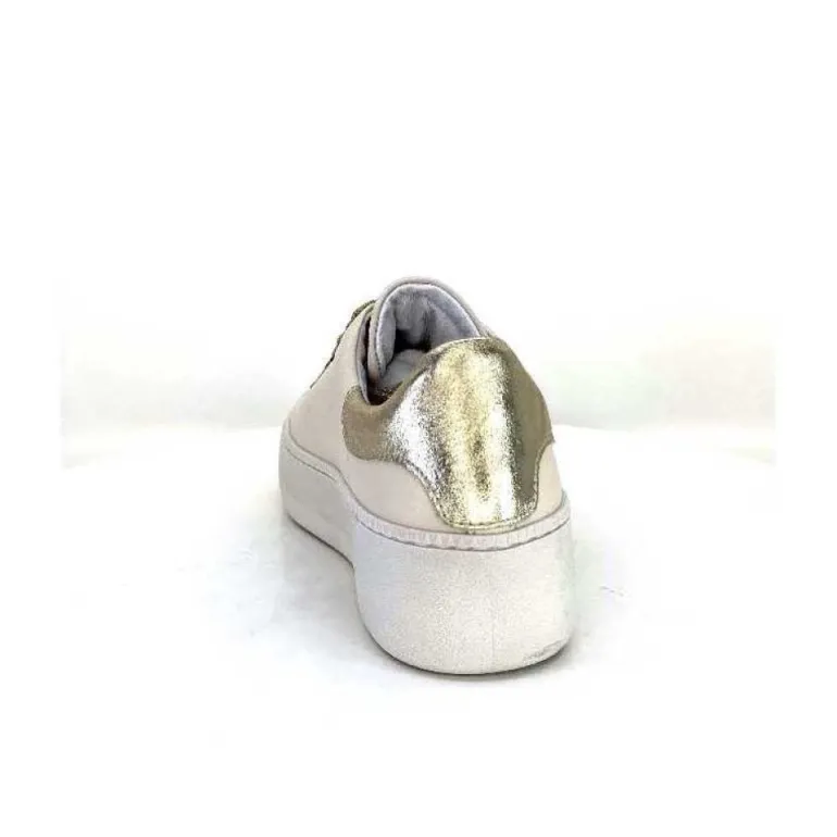 Meline Pf222 Cuir Creme Et Dore