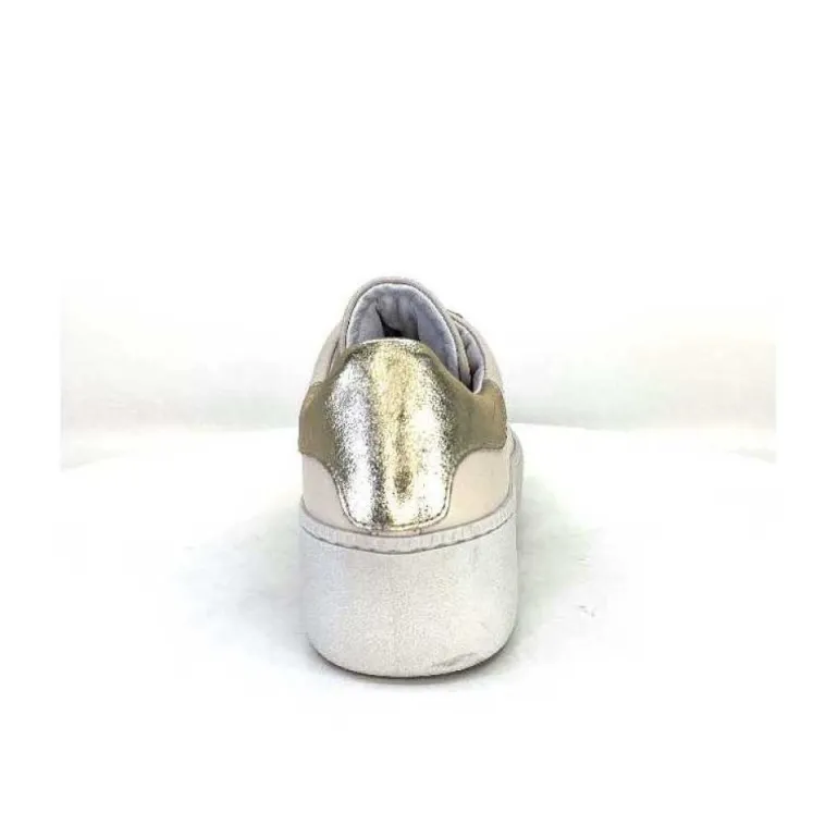 Meline Pf222 Cuir Creme Et Dore