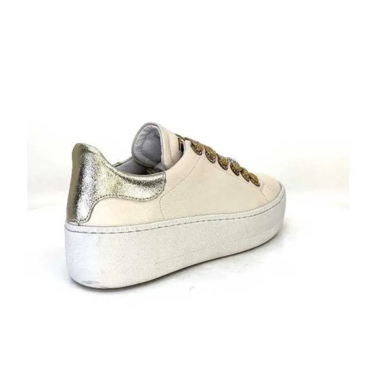 Meline Pf222 Cuir Creme Et Dore