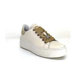 Meline Pf222 Cuir Creme Et Dore