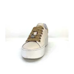 Meline Pf222 Cuir Creme Et Dore