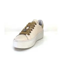 Meline Pf222 Cuir Creme Et Dore