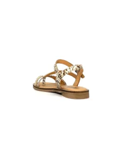 Mkd Agate 2 Cuir Metal Or Marron