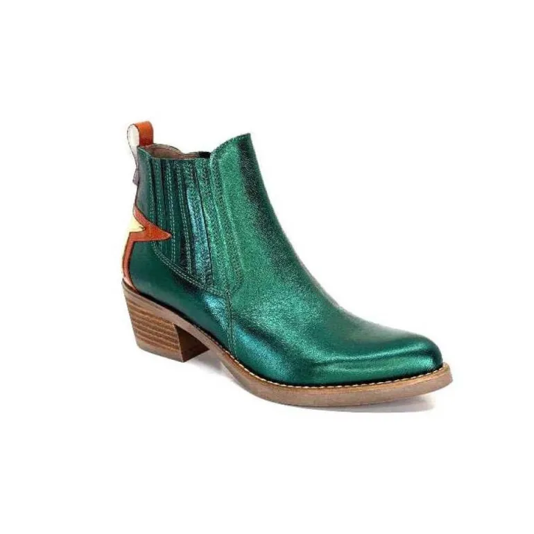 Mkd Izac Cuir Metal Vert