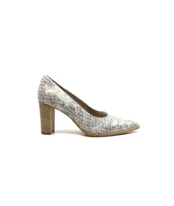 Myma 6530/04 Cuir Blanc & Argent