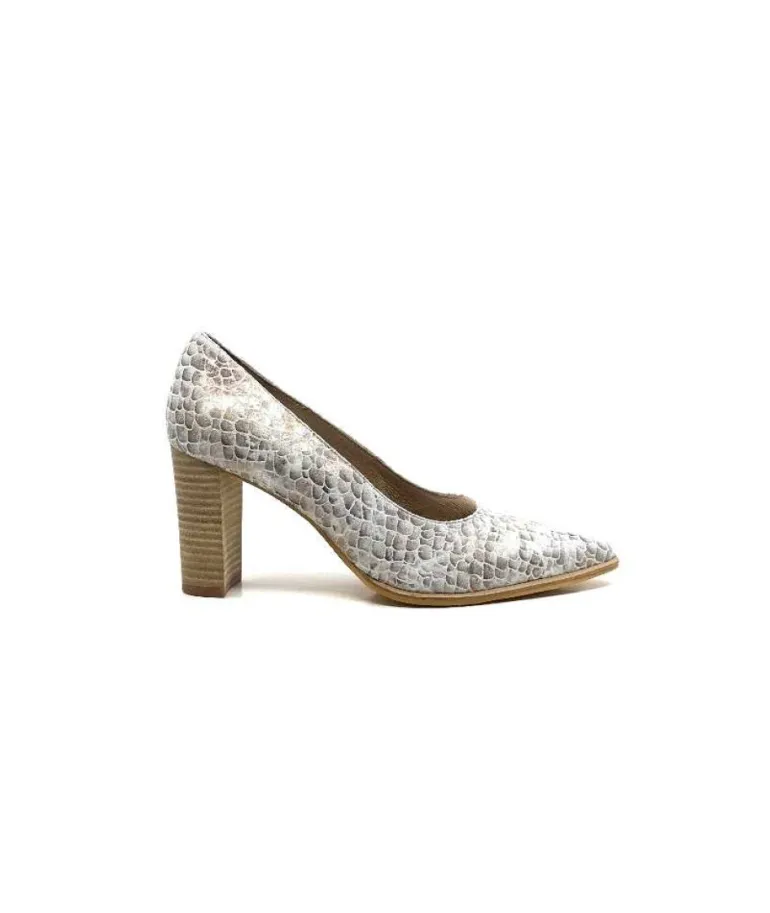 Myma 6530/04 Cuir Blanc & Argent