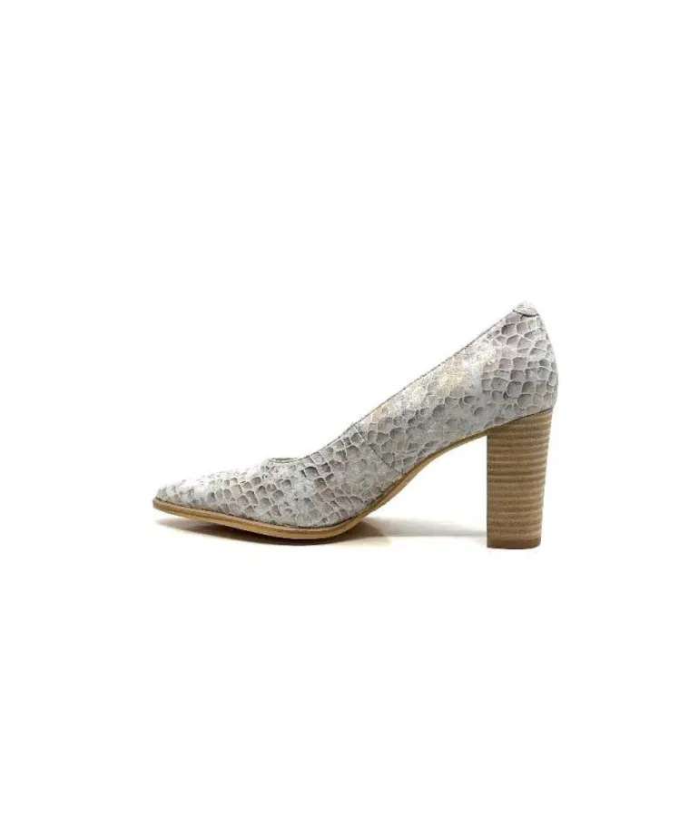 Myma 6530/04 Cuir Blanc & Argent