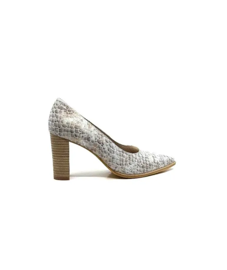 Myma 6530/04 Cuir Blanc & Argent