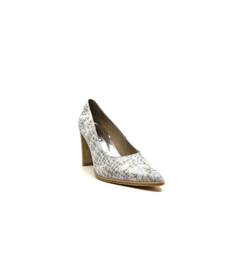 Myma 6530/04 Cuir Blanc & Argent