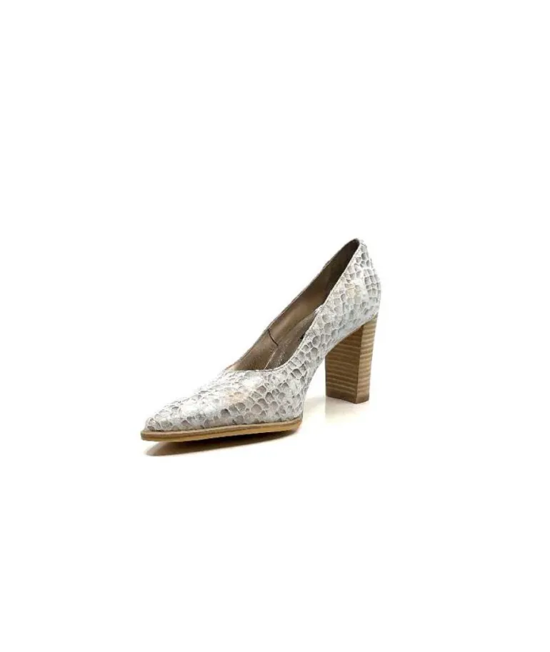 Myma 6530/04 Cuir Blanc & Argent