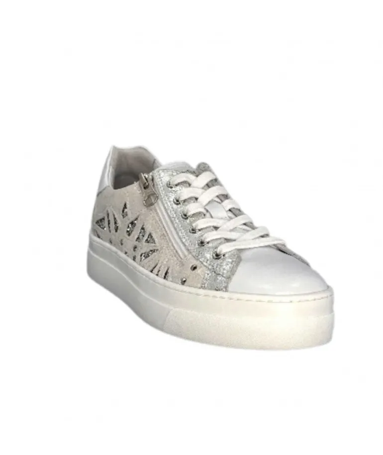 Nero Giardini 306512 D707 Cuir Blanc Argent