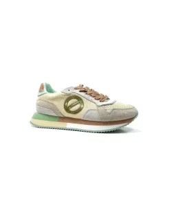 No Name Mia Jogger Daim Textile Beige Pastel Vert