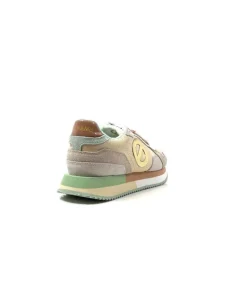 No Name Mia Jogger Daim Textile Beige Pastel Vert