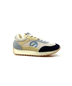 No Name Punky Jogger Daim Bleu Textile Beige