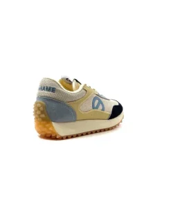 No Name Punky Jogger Daim Bleu Textile Beige