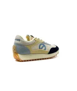 No Name Punky Jogger Daim Bleu Textile Beige